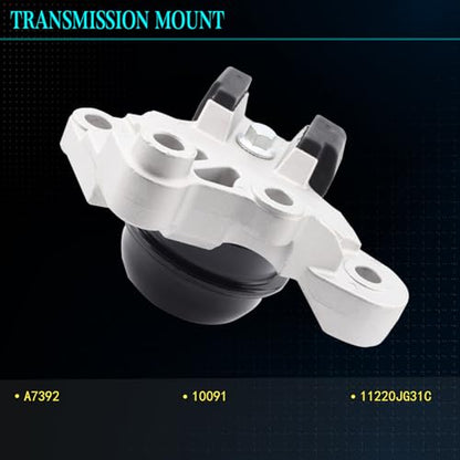Engine Motor Mount for 2008-2013 Rogue 2.5L L4 AWD - size: A7370 A7392 A4351 A4352