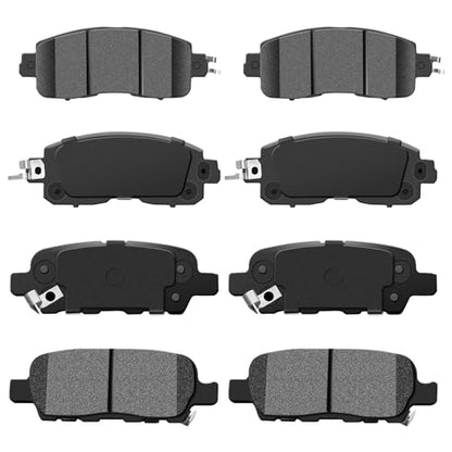 Front Rear Ceramic Brake Pads Sets D1650 D905 Replacement For Nissan Altima 2013 2014 2015 2016 2017 2018 2019 2020 2021 2022 2023 - style: D1650V+D905V