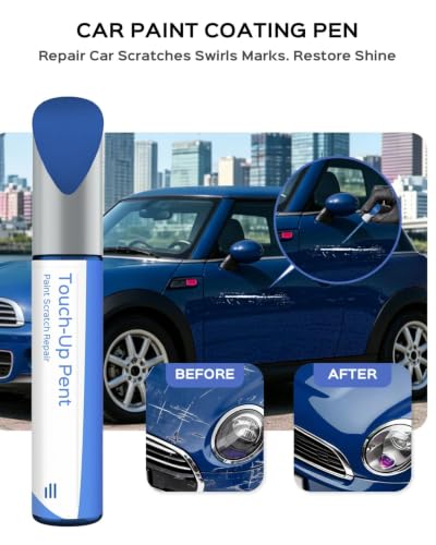 C6K Blazing Blue Touch Up Paint Compatible with BMW Mini Cooper - color: Blazing Blue