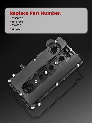 Engine Valve Cover L4 1.6L 1.8L Fits for 2010-2016 Cruze, 2012-2018 Sonic - size: 264-920