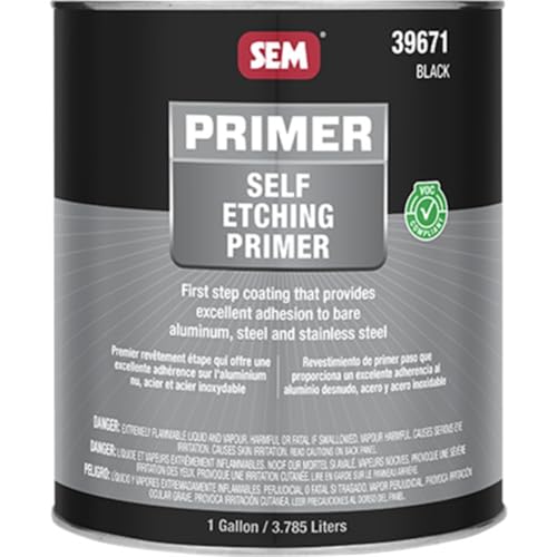 SEM 39671 VOC Black Self Etching Primer - 1 Gallon