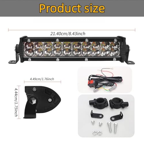 Motorcycle LED Light Bar 60W 4200Lm dirt bike headlight