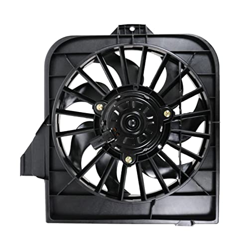 TRQ Radiator & AC Condenser Cooling Fan Left Right Pair - style: RFA80444