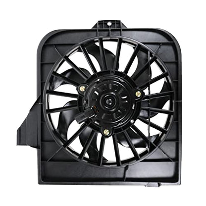 TRQ Radiator & AC Condenser Cooling Fan Left Right Pair - style: RFA80444