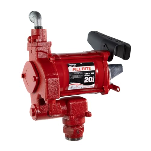 Fill-Rite FR700VN 115V 20 GPM Fuel Transfer Pump (Pump Only Model) | For Gasoline, Diesel, Kerosene, Ethanol Blends, Methanol Blends & Biodiesel up to B20 - size: 1 1/4" Inlet - 3/4" Outlet, style: 115V 3/4" Pump Only