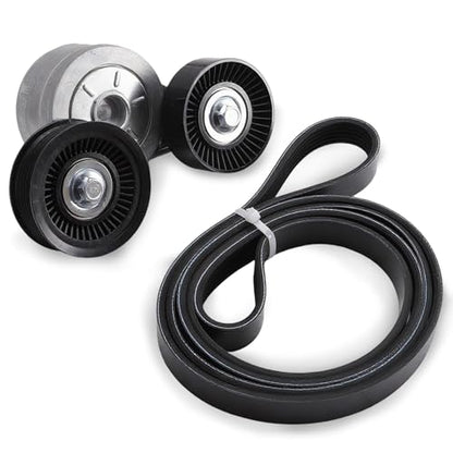 Serpentine Drive Belt Tensioner Kit for Jeep Liberty KJ V6 3.7L 2002-2006 - size: 2002-2006 for Liberty