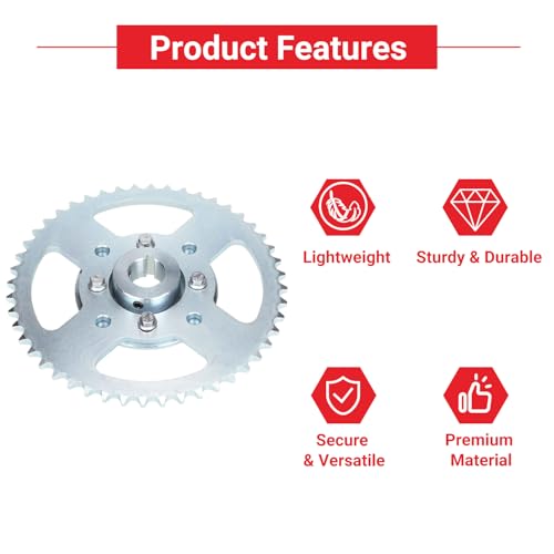 GREHUA Go Kart 40/41/420 Chain Sprocket 48 Tooth and Hub with 1" bore 1/4 Keyway Compatible with Predator 212cc 196cc 6.5HP GX160 GX200 Dune Buggy Drift Trike Heavy Duty Go Kart Cart Parts