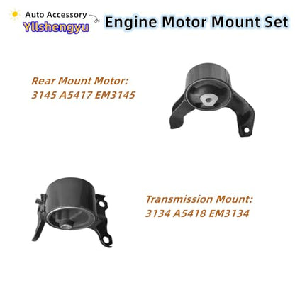 Engine Motor Transmission Mount Kit for Jeep Compass/Patriot - size: Jeep Compass/Patriot 2007-2017 2.0L/2.4L