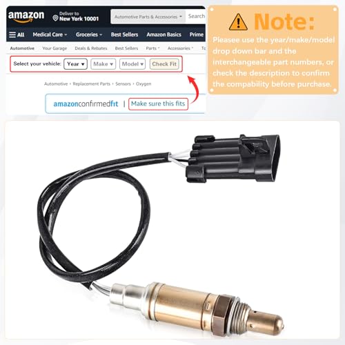 Nifeida 15703 Oxygen Sensor 234-4012 O2 Sensor for Chevy Express/Silverado Suburban C/K1500 Tahoe S10 GMC Sierra Yukon Buick Cadillac Escalade Acura Daewoo Honda Isuzu Oldsmobile Pontiac - size: 234-4012