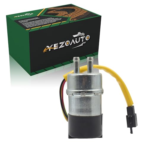 Fuel Pump 4 Wires 12V for Suzuki Marauder VZ800 Kawasaki Vulcan 1500 Voyager XII 1500 L ZG1200B VN1500 49040-1063 15100-21E01(5/16" In/Outlet)