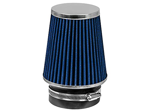 Rtunes Racing 3.5-Inch 89mm Narrow Washable Dry Cone Air Filter, Blue - size: Narrow 3.5"