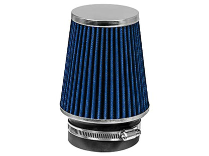 Rtunes Racing 3.5-Inch 89mm Narrow Washable Dry Cone Air Filter, Blue - size: Narrow 3.5"
