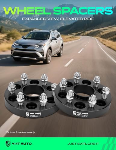 YHTAUTO 6x120 Hub Centric Wheel Spacers 1 Inch for Buick, Chevy, GMC - size: 1 Inch Thickness, style: 2 PCS