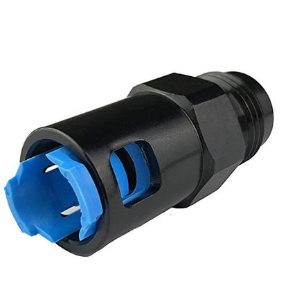 Fuel Line 8AN Male to 3/8 SAE Quick Connect/Disconnect Female Push On EFI Pushlock Fuel Rail Line Hose Fitting Adapter LS LS1 LS3 Aluminum Black Anodized -8 AN to 3/8 inch - color: Black+Blue, size: 8AN to 3/8