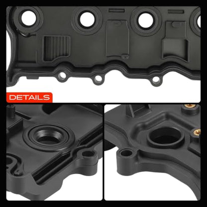 A-Premium QR25DE 2.5L Engine Valve Cover, with Gasket & Oil Cap & Bolt - style: 2007-2012 Altima & Rogue