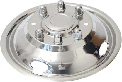 17'' Stainless Steel Dual Wheel Simulators Rim Covers Compatible with 2005-2025 Ford F350 8 Lug Bolt On Design 4pcs Set with Installation Tool Kit for Dually Truck Wheels
