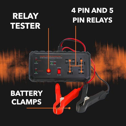Automotive Relay Tester, Car Battery & Alternator Test Kit 12V