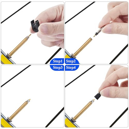 26 Pieces Presta Valve Core Repair Kit，Tubeless Valve&Presta Valve Caps；Valve Core Removal Tool and Adapter with Black Tire Valve Caps