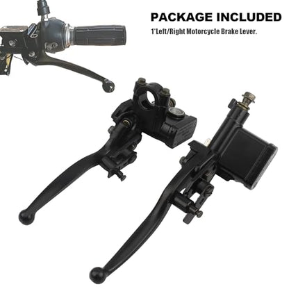 7/8" Front Back Brake Master Cylinder,22mm Handlebar Hydraulic Brake Lever Clutch Kit for ATV UTV GY6 50cc to 250cc Motorcycle Quad Dirt Mini Bike Moped TaoTao 4 Wheeler