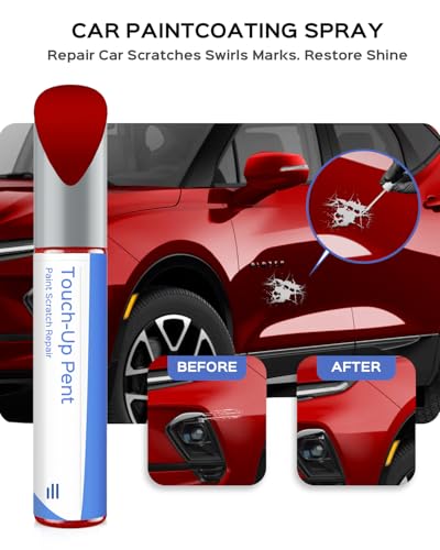 GNT/WA170H Radiant Red Tricoat Touch Up Paint Compatible with Chevrolet Exact Match Chips and Nicks Touch Up - color: Radiant Red Tricoat(GNT/WA170H) compatible with Blazer/Bolt/Camaro/Colorado/Equinox/Malibu/Silverado/Suburban/Tahoe/Traverse