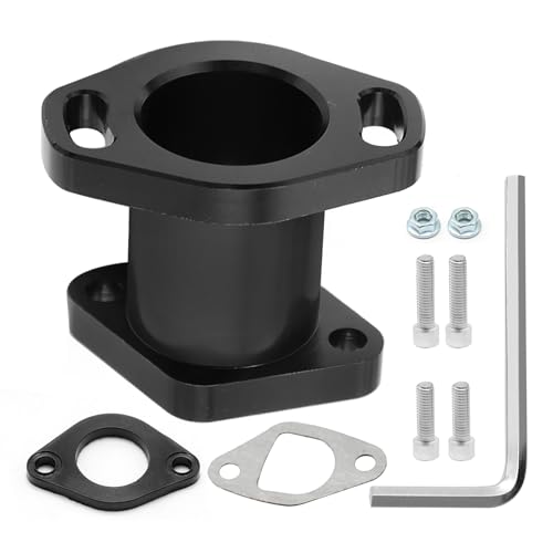 Intake Pipe Inlet Manifold Kit, Black CNC Inlet Pipe Manifold with Gasket Screws, Replacement for Coleman ct200u bt200x GX160 GX200