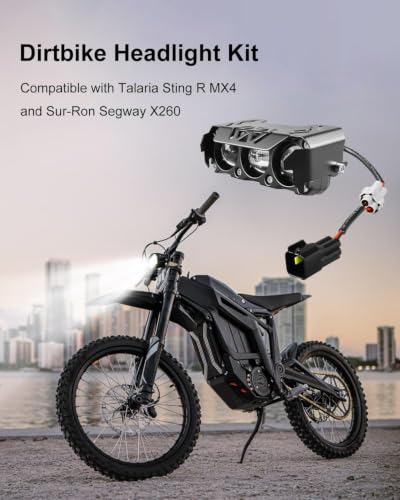 Three Bulbs Headlight Kit Fits for Talaria Sting R MX4 Sur-Ron Segway X260 - style: Three Bulbs and Protective Covers