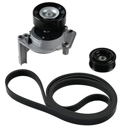 Tecoom Engine Serpentine Belt Tensioner Kit Idler Pulley for Toyota 4runner 2003-2009, Tundra 00-06, Sequoia 2001-2008, Land Cruiser Lexus GS400 GS430, GX470 LS430 LX470 SC400 4.0L 4.3L 4.7L 90K38488 - size: 90K-38488