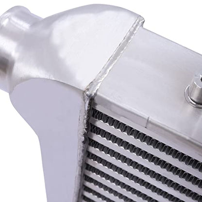 2.50 Inch Inlet/Outlet Diameter, Universal Aluminum Intercooler 25x12x3 inch, Turbo Under the Front of the Car Mount Universal Aluminum Intercooler Cooling Kit - size: 25x12x3-2.5 inch