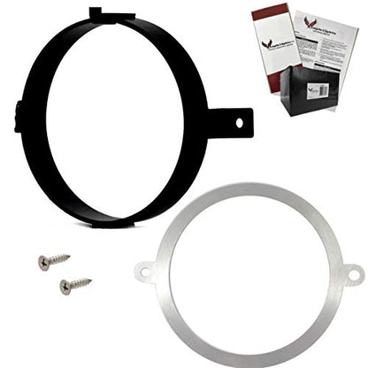 Eagle Lights 5.75 inch LED Motorcycle Headlight Kit for Honda VTX with Bracket and Hardware - Plug and Play (Generation III with Halo Ring) 2002-2008 VTX 1800, VTX 1300 - color: Black Generation III w/ Halo Ring