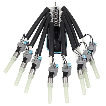 FJ504 Spider Injector W/Bracket Replacement For 5.7 Vortec Chevy V8 Engine Automotive Replacement Fuel Injectors Compatible With Gm Chevy Pickup Trucks K1500 Suburban Express Van Ca-dillac Escalade - size: FJ504