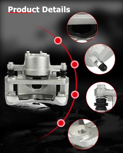 cciyu Front Right Disc Brake Caliper Assembly With Bracket 18B4844 - size: Front Right[18B4844]