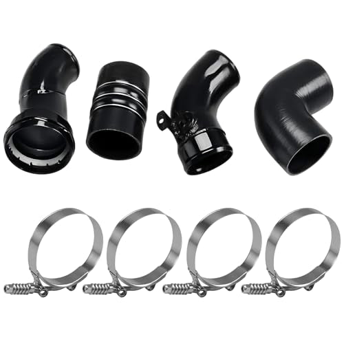 Cold Side Intercooler Tube Hose Pipe Kit Compatible with Ford F250 F350 F450 F550 Super Duty 2011-2016 6.7L V8 Diesel, Replace #:667-300 - size: For 2011-2016