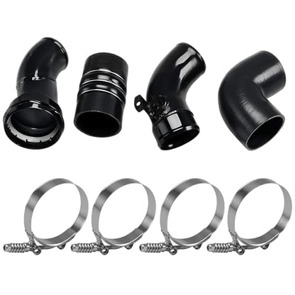 Cold Side Intercooler Tube Hose Pipe Kit Compatible with Ford F250 F350 F450 F550 Super Duty 2011-2016 6.7L V8 Diesel, Replace #:667-300 - size: For 2011-2016
