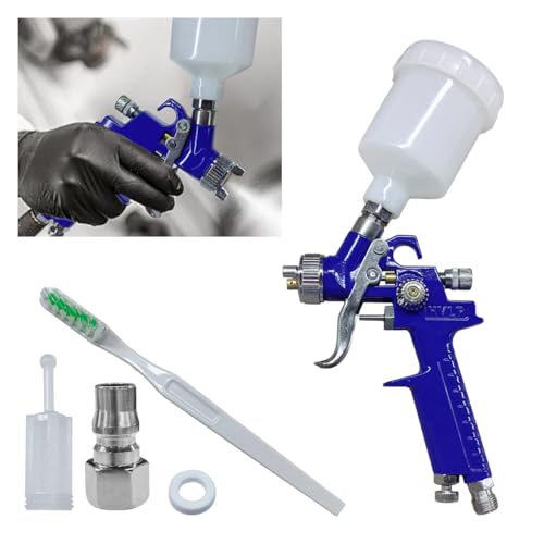 BDZMC Mini HVLP Touch Up Spray Gun with 0.8 mm Nozzle (1.0) - size: 1.0
