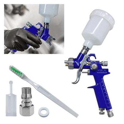 BDZMC Mini HVLP Touch Up Spray Gun with 0.8 mm Nozzle (1.0) - size: 1.0