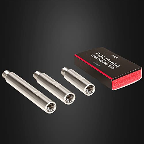 SPTA Metal Rotary Extension Shaft Set, 75mm,100mm,140mm, 5/8"-11 Thread for Rotary Polisher,Car Polisher,Polishing Pads,Backing Plate Electric Polisher