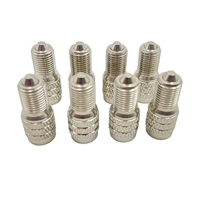 8 Pack Flow Through Tires Air Cap Double Seal Valve Stem Cap Inflate Tire Valve Caps for High Pressure Truck Car RV Bus Tires