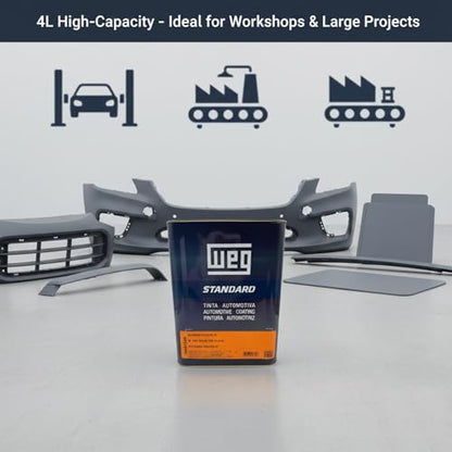 Adhesion Promoter 4L - Automotive Surface Adhesion Enhancer with Flex Agent for Plastic, Metal, Fiberglass, and Vinyl, Fast Dry