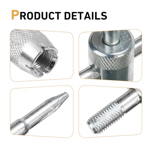 4-in-1 Stainless Steel Tire Valve Stem Tool, Multifunctional Valve Core Remover, Puller & Screwdriver Wrench, Tire Repair Accessories for Car, Motorcycle, Bicycle