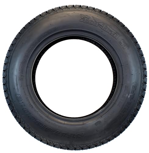 eCustomrim Trailer Tire Rim Assembly ST175/80D13 13 Inch 5 Lug White