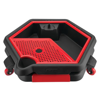 Performance Tool W4074 Automotive 2-in-1 Oil Drain Pan and Tool Caddy - style: 2 In 1 Drain Pan Tool Caddy
