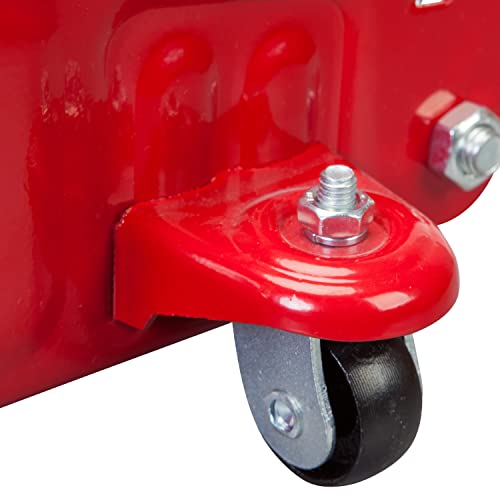 Big RED 1.5 Ton Hydraulic Trolley Service/Floor Jack with Blow Mold Case - size: 1.5 Ton (3,000 lb) with case, style: Steel