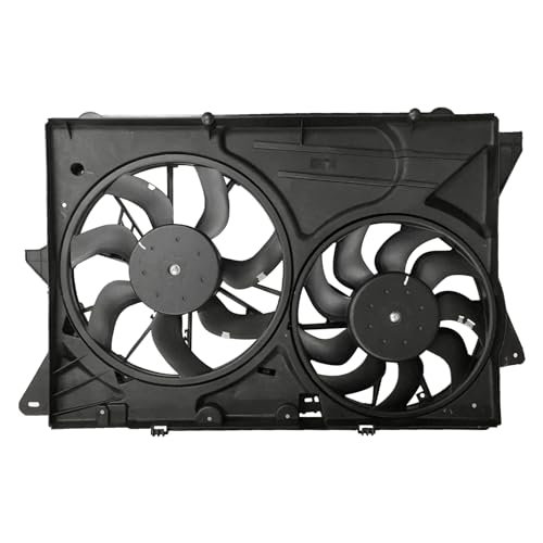 PartsFlow Engine Radiator Condenser Cooling Fan Assembly For 2013-2017 Ford Explorer For 2013-2015 Ford Flex For 2013-2015 Lincoln MKT DA8Z8C607A - color: For Ford