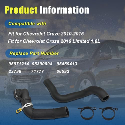 Lower Radiator Hose Pipe Line 95971214 Inlet Outlet Hose Fit for Chevrolet