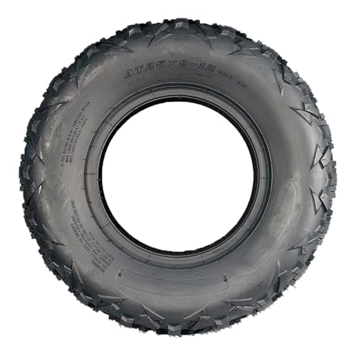 AT25x8-12 Tires ATV Tire ATV＆UTV Trail Sand Off-Road Tire 25x8-12, All Terrain Tires 12mm Tread Depth 25x8x12-6 PR, Tubeless 2PCS - size: DAV101 25X8-12