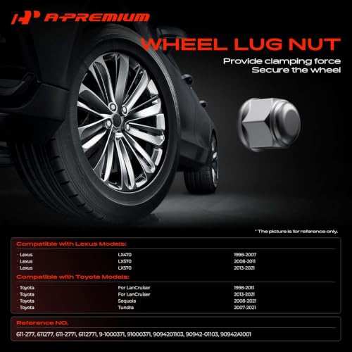 A-Premium Front or Rear M14-1.50 Wheel Lug Nuts, Set of 5 - style: 5PCS