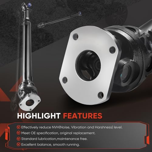 938-801 Drive Shaft - Front Driveshaft Propeller Drive Shaft Assembly - color: 938-801