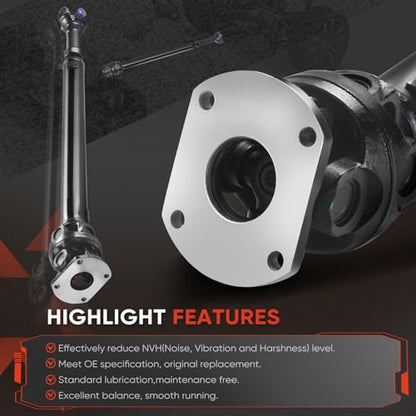 938-801 Drive Shaft - Front Driveshaft Propeller Drive Shaft Assembly - color: 938-801