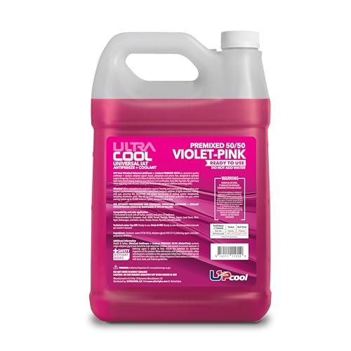 UltraCool 핑크 50/50 부동액 냉각수 3.8L(1갤런)