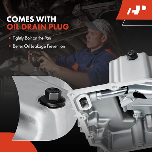 A-Premium Engine Oil Pan Sump with Drain Plug - style: Oil Pan Only